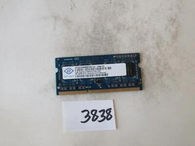 Nanya NT2GC64B88B0NS-CG 2Gb PC3-10600 1333Mhz DDR3 SODIMM Laptop Memory RAM 3838 - Image 1 of 2