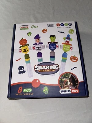 Halloween Sacudiendo Personaje Plástico Burbuja Varita Favores Paquete De 8 Brujas Payaso  Foto 1 de 4