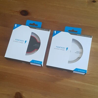 Black or White Fantasy Retail Wireless Charger Charging Dock for All Phones - Image 1 of 4