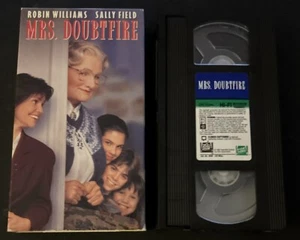 Mrs. Doubtfire VHS Robin Williams Sally Field Pierce Brosnan Harvey Fierstein - Picture 1 of 10