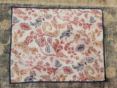 Fronha rara vintage Ralph Lauren Chaps Eastport falsa floral algodão paisley - Imagem 1 de 3