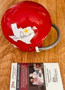 Len Dawson autographed signed autograph auto 1962 Dallas Texans mini helmet JSA - Afbeelding 1 van 1