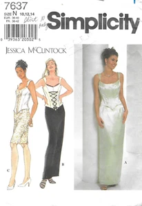 Top y falda Misses Petite patrón de costura simplicity # 7637 talla: 10-12-14 - Imagen 1 de 2