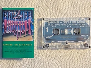 Banshee - Cry In The Night US Metal Blade cassette Heavy metal 1988 TESTED - Foto 1 di 1