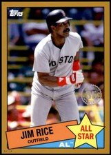 Jim Rice 2020 Topps 1985 35th Anniversary All-Stars 5x7 Gold #85AS-34 /10 Red So
