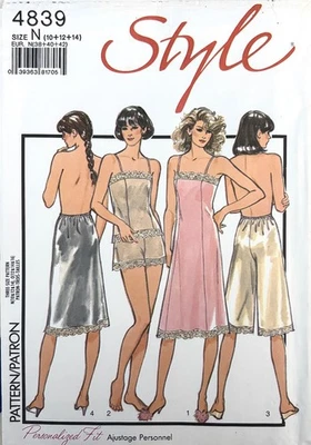 Vintage STYLE Sewing Pattern 4839 Misses Petticoat Camisole Panties 10-14 UNCUT - Image 1 of 2