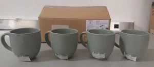 Casafina By Costa Nova Pacifica 4 Pc Stoneware Mugs In Artichoke - Picture 1 of 4