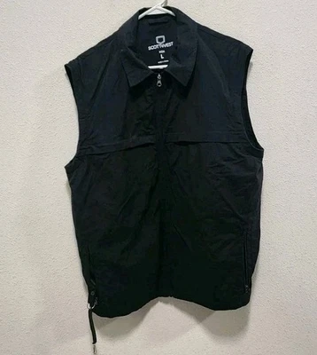 SCOTTeVEST RFID Travel Vest Mens L Black Tactical Hidden Pockets Jacket School - Image 1 of 4