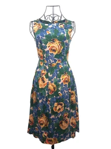 Cath Kidston A Line Dress Womens UK 6 Floral Retro Classic Boho Cottagecore - Picture 1 of 8