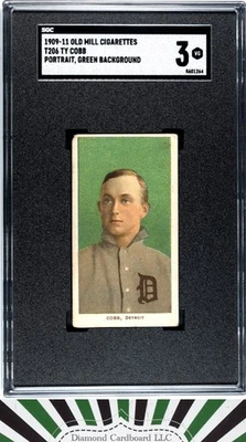 1909-11 Old Mill Cigarettes (T206) # Cobb, Ty SGC 3 - Image 1 of 2