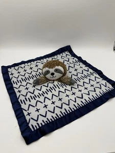 Cloud Island Sloth Lovey Blue Security Blanket Stuffed Animal Toy 13” X 13” - Picture 1 of 5