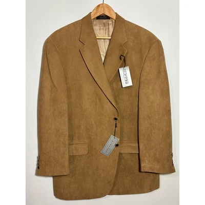 NWT Gianfranco Ruffini Italy Mens Brown Suede Sport Coat Blazer Jacket Size 46R - Image 1 of 4