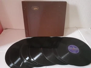 Gramophone Record Bundle X12 Shellac Storage Book Columbia Electrola Decca 10" - Picture 1 of 17