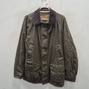 Barbour Grassdale Green Cotton Lightweight Country Cargo Barn Jacket Size Small - Picture 1 of 10