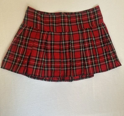 RSQ Plaid School Girl Skirt  Red Academia Grunge Boho Y2K Size Medium - Image 1 of 4