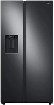 Samsung 27.4 cu. ft. Large Cap. Side by Side Refrigerator Black SS RS27T5200SG - Image 1 of 4