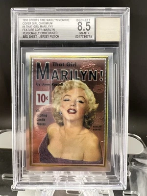 2025 JERSEY FUSION AMERICANA MARILYN MONROE USED BED SHEET BECKETT 8.5 - Image 1 of 4