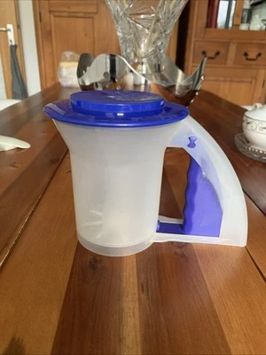 Tupperware Rucki Zucki Puderzucker Sieb,Klar /Blau ,17Lx12Bx13H - Bild 1 von 4
