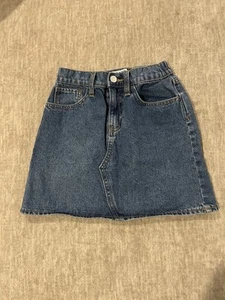 Old Navy Girls Denim High Waisted Skirt Size L 10-12  - Picture 1 of 5