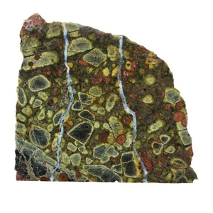 Green Peanut Obsidian, slab, cabbing rough, lapidary, #R-6577 - Picture 1 of 11