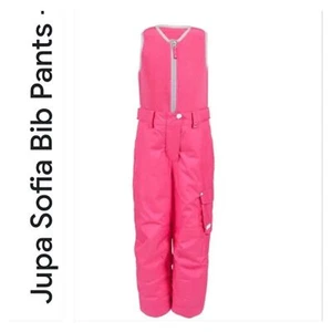 Jupa Sofia Kids Snow Pants Bibs Dridux Thermadux Waterproof Breathable Sz 5 Pink - Picture 1 of 14