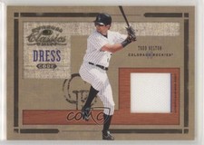 2004 Donruss Classics Dress Code Game-Worn Jersey /100 Todd Helton #DC-7