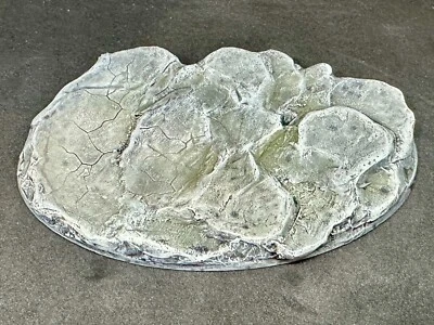 CHIEF LIVE GAMING 105mm Oval 105x70mm Resin Base Slate v2 Scenic Rock Miniature Warhammer 40k game