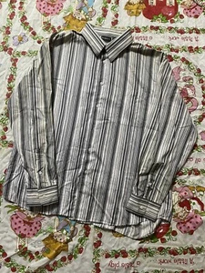 Vintage 2000s Mens George Multicolored Striped Button Up Shirt. Size X-large - Picture 1 of 12