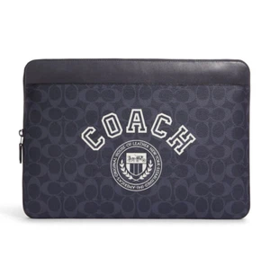 COACH Laptop Case In Signature Canvas With Varsity Motif  15" CB987 - Picture 1 of 3