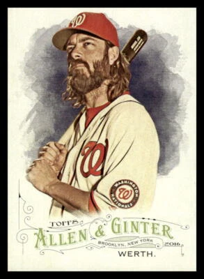 2016 Topps Allen & Ginter Jayson Werth  #35 Washington Nationals Baseball Card - Image 1 of 2