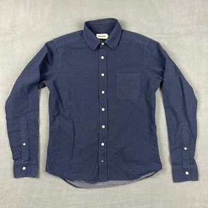 Taylor Stitch Shirt Mens 38 Small Blue Polka Dot Print Casual Pocket Button Up - Picture 1 of 8