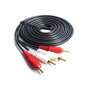 2RCA Male to 2RCA Male Cable for Speaker Amplifier Composite Wire Cord - Picture 1 of 8