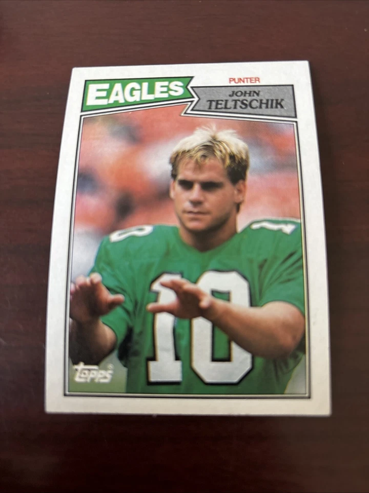 1987 Topps - #300 John Teltschik (RC) Rookie Philadelphia Eagles Texas Longhorns - Image 1 of 1