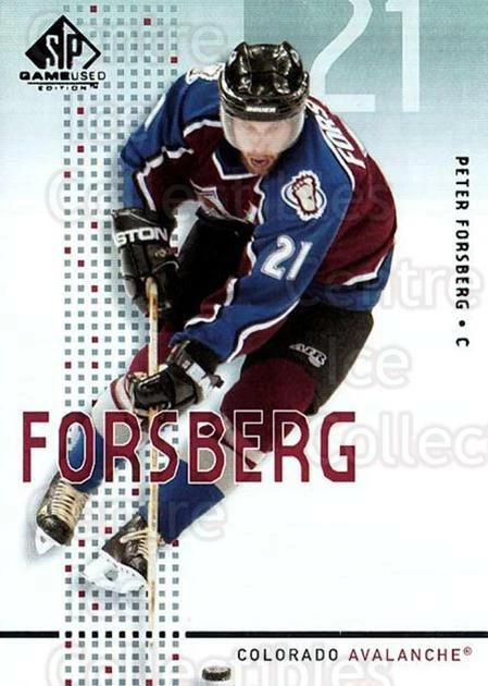 2002-03 SP Game Used #11 Peter Forsberg - Image 1 of 1