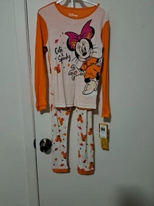 New NWT Disney MINNIE MOUSE Pajamas SIZE 10 Girls PJ's 2 Piece HALLOWEEN - Picture 1 of 4