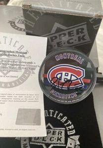 Patrick Roy UDA Autographed Auto Acrylic Signed Puck Upper Deck Authenticated - Picture 1 of 1