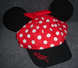 CHILDRENS DISNEY MINNIE MOUSE WITH EARS ADJUSTABLE BASEBALL CAP - Picture 1 of 1