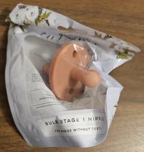 Bulb Stufe 1 Brustwarzenschnuller Beißring Ryan & Rose Ton Babyparty Geschenk Neu - Bild 1 von 3