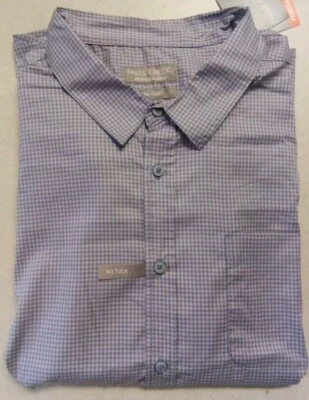 Falls Creek Men's Casual Long Sleeve Performance Shirt 2XL Pink/Gray - Image 1 of 4