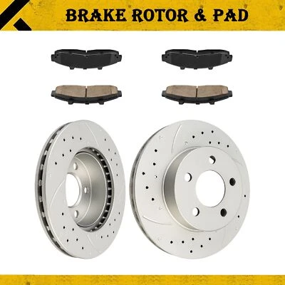 Rotor de freno delantero perforado y pastillas para Ford Ranger; Mazda B4000 1998-02 54035+D652 Foto 1 de 4