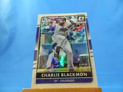 Charlie Blackmon Donruss Optic 2016 Holo Prizm - Image 1 of 2