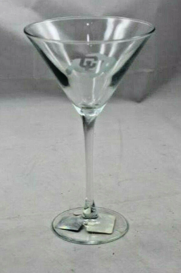  CU Buffs Crystal Glass Martini Cocktail Cocktail Bar Margarita Large 10oz 8" - Image 1 of 4