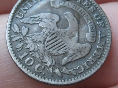 1828 Capped Bust Silver Dime- Small Date- Fine Details - Image 1 of 4