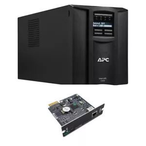 APC SmartUPS LCD 1500VA 120V Tower UPS (SMT1500) AP9630 Remote MGMT Bundle - Picture 1 of 2