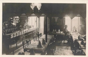 Chez La Mere Catherine Montmartre Paris Interior Restaurant Bartender RPPC 470 - Picture 1 of 2