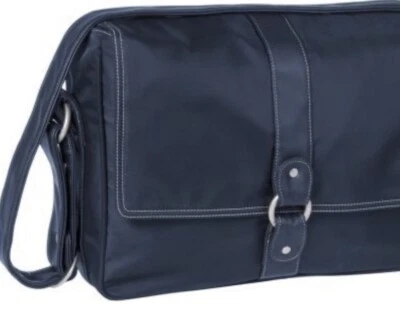 Bolsa de pañales Lassig Glam pequeña mensajera, azul marino Foto 1 de 4