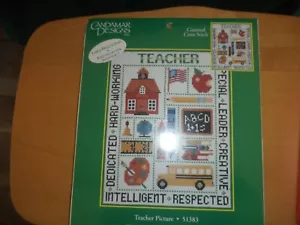Candamar Designs gezähltes Kreuzstich-Kit Lehrerbild Neu in Verpackung - Bild 1 von 4