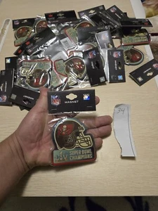 326 Pins & Magnets Lot Super Bowl LV  Stamped Pin. Chiefs Buccaneers NFL  - Picture 1 of 8