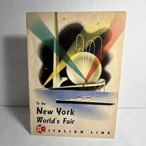 1939 LINEA ITALIANA: Catalogo Brochure Esposizione Universale di New York - REX, VULCANIA, ecc. - Foto 1 di 24