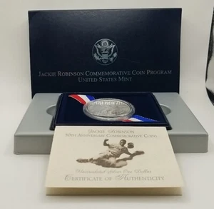 1997 Jackie Robinson 50th Anniversary Commemorative Coin W/ OGP & COA #3355 - Picture 1 of 6